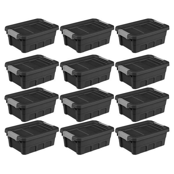 Sterilite black tote boxes new arrivals